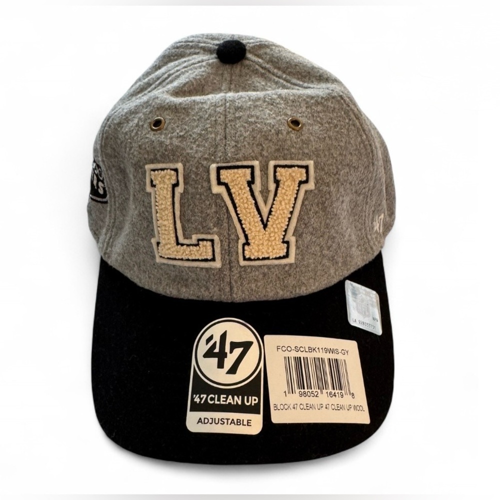 NWT Stoney Clover Lane X '47 Clean Up NFL Las Vegas Raiders Cap $45 MSRP